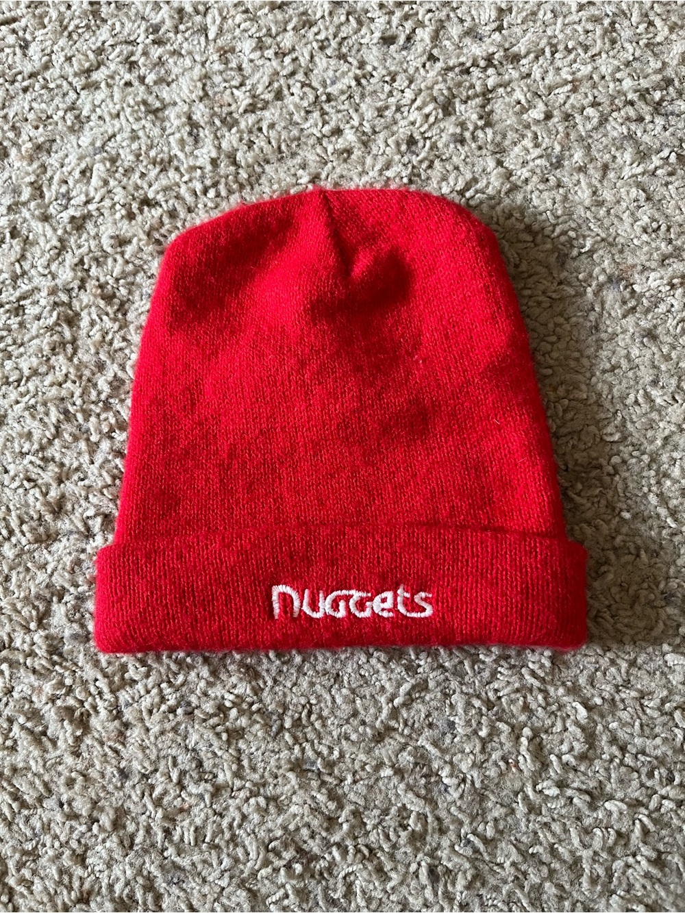 Winston Vintage Denver Nuggets 1980s Red Knit Beanie